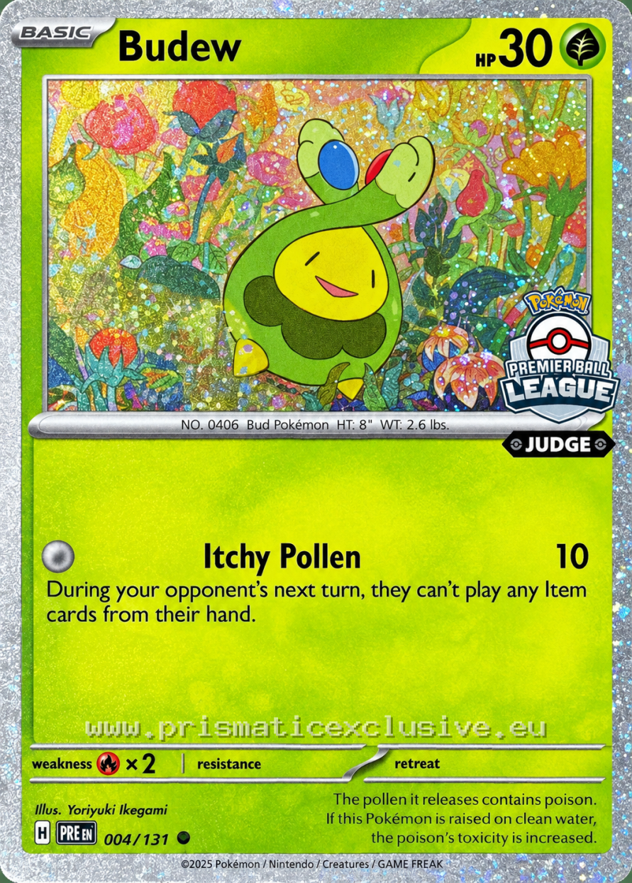 Budew - Premier Ball League Judge - Cosmos Holo