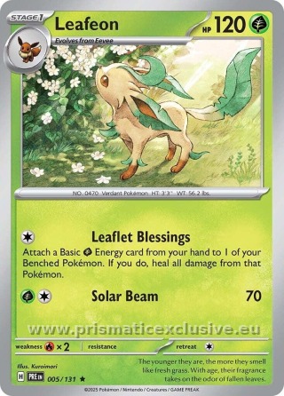 Leafeon standard card