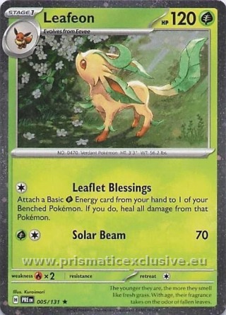Leafeon Costco Cosmos Holo card