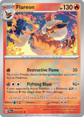 Flareon Poké Ball card