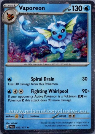 Vaporeon Costco Cosmos Holo card