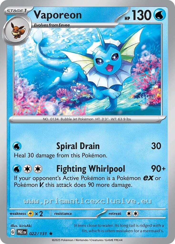 Vaporeon - Base Set Card
