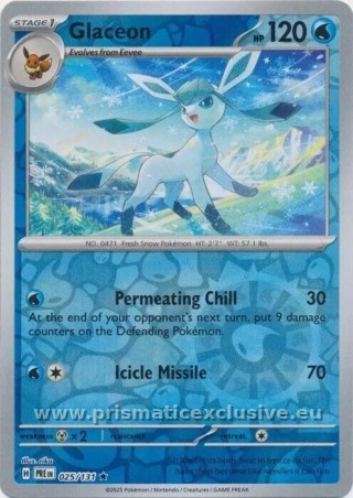 Glaceon Reverse Holo card