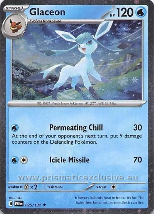 Glaceon Costco Cosmos Holo card