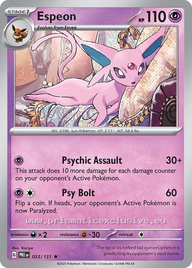 Espeon - Base Set Card