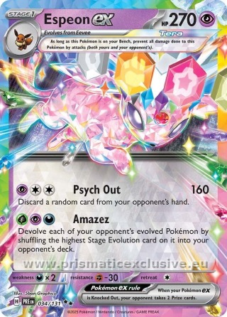 Espeon ex standard card