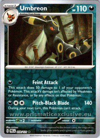 Umbreon Reverse Holo card