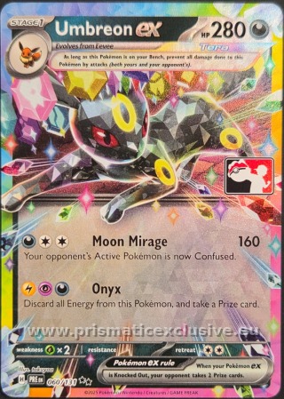 Umbreon ex Prize Pack card