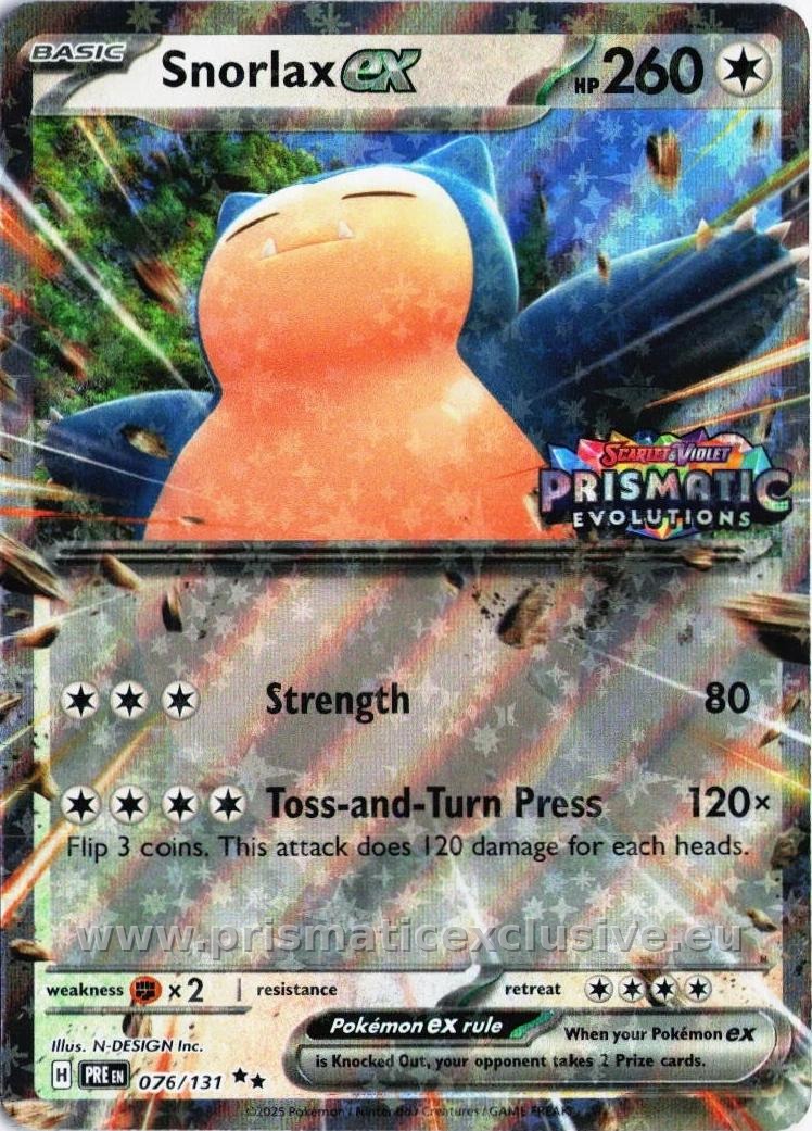 Snorlax Ex associated variant