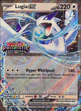 Lugia ex Prismatic Stamp Left card