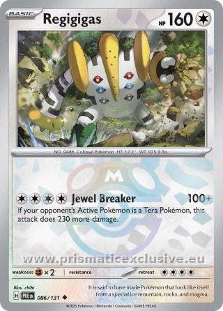 Regigigas Master Ball card