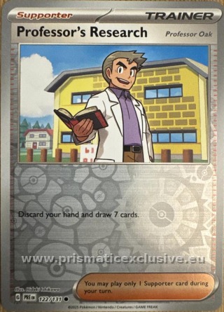 Professor Oak Reverse Holo card
