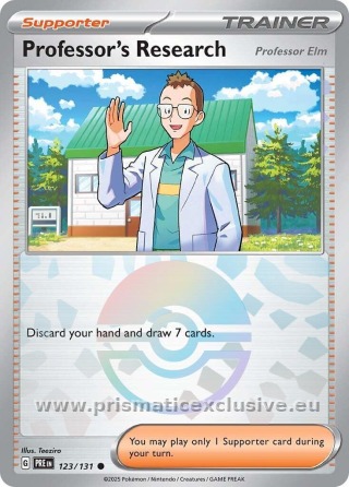 Professor Elm Poké Ball card